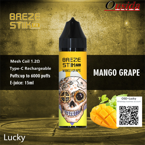 Breze stiik FIT Disposable 6000 Puffs 1000mAh