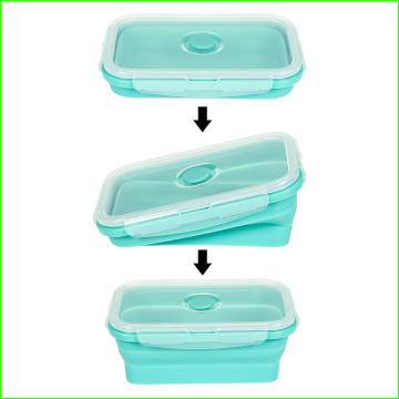 New Design Silicone Folding Lunch Box