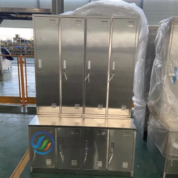 Stainless Steel Supermarket Coin Lockers - Corrosion-Resistant Steel Storage Cabinets