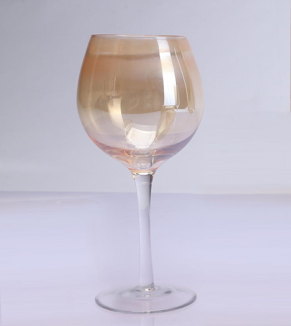 blown Luster Stemware Wine Glass