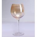 Colored Spraying High Stem And Stemless Wine Glasses