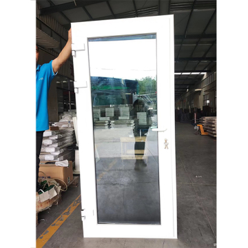 UPVC Double Glazed Toilet Door Manufacturer with Handle Lock and Key