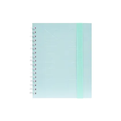 Paper hardcover twin ring spiral notebook