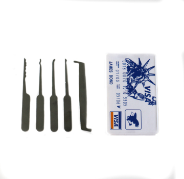 Wholesale 5pcs Stainless Steel Practice Locksmith Tools Lock Pick Set