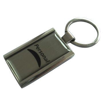 Promotional metal keychain, customized logos and designs are accepted