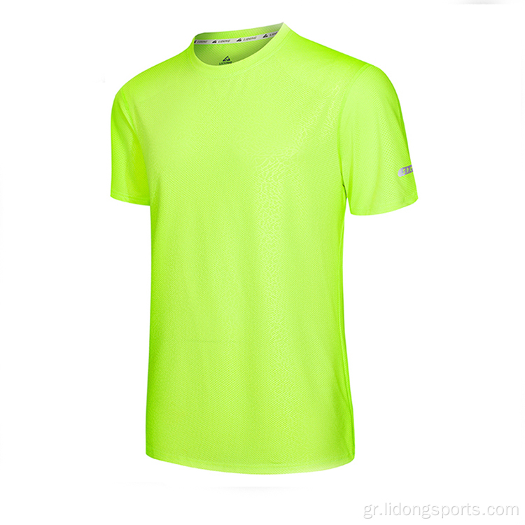 Χονδρική υψηλής ποιότητας γρήγορη ξηρή γυμναστική αθλήματα tshirt