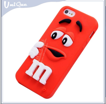 Multi-color funny emoticon silicone mobile phone case for iphone 5S 6 plus 6S ,beautiful back cover for i phone SE 7 case