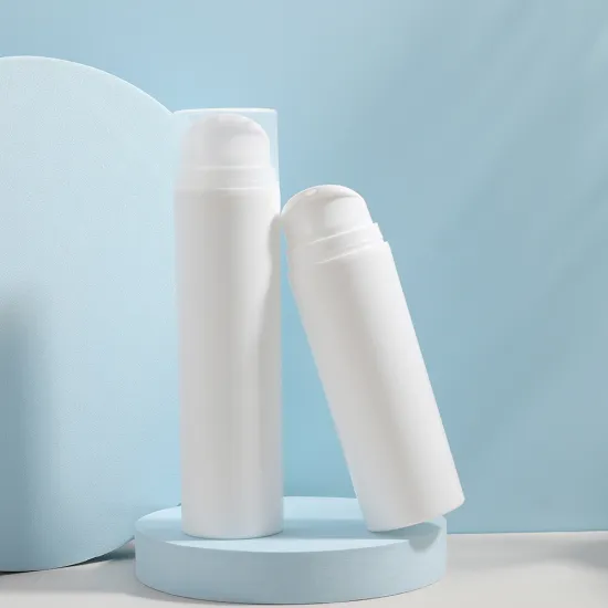 White Plastic Airless Vacuum Bottles for Cosmetic