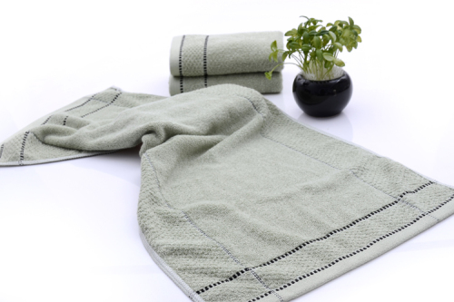 Absorbent Rayon from Bamboo and Cotton Face Towel