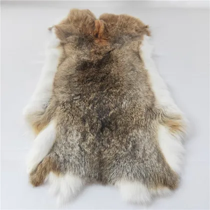Rabbit Skin Fur Pelt Tanned Domestic Rabbit Hide
