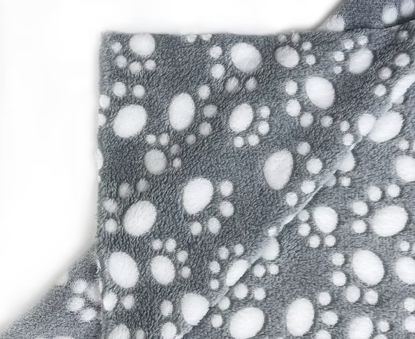 Adorable Bear Footprint Fleece Fabric