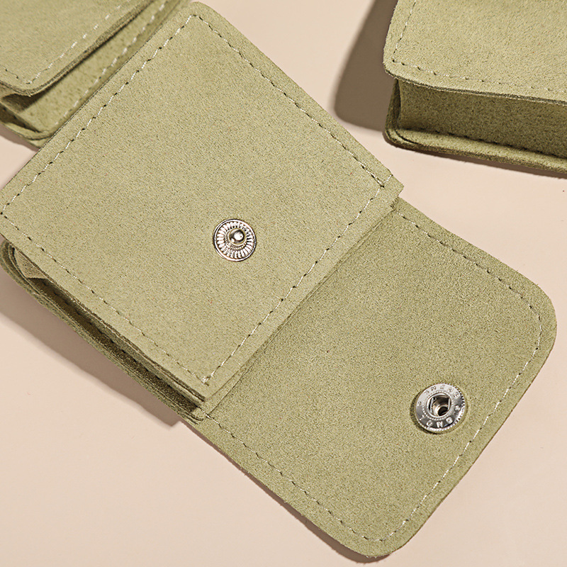 Mini Snap Button Cloth Bag for Jewelry Storage