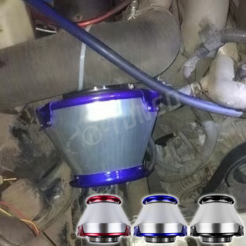JDM Sports Cold Aluminum Turbo High Flow Intake Filter - Universal Air Cone Intake Filter for Racing Performance