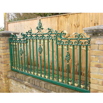 Wrought iron fences, low carbon steel tube, heat treated, beautiful, anti-corrosion