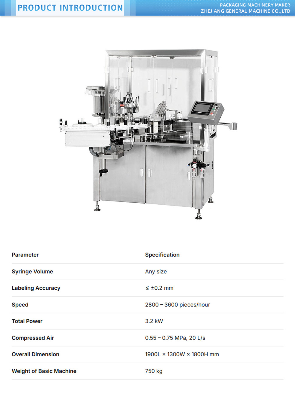 Automatic Syringe Label Equipment X
