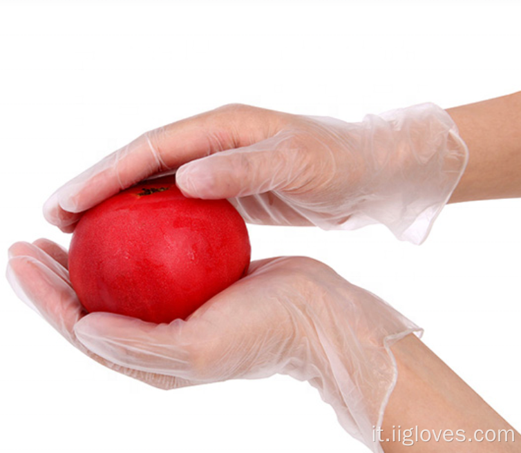 Clean Cleans Homehold Plecing Plastic Gloves in vinile