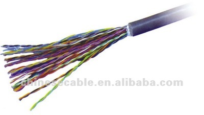 CE Certified Colorful PE Insulation 16MHz 25 Pairs Cat 3 UTP Cable