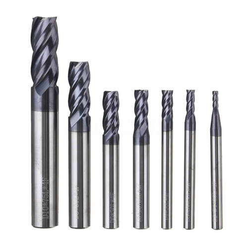 Corner Radius 55HRC 4flutes End Mills AlTiSiN Coating