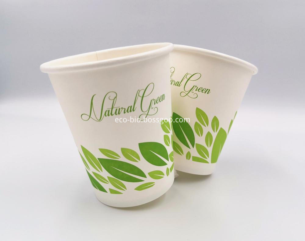 PLA Compostable Coffee Ripple Cups 8oz