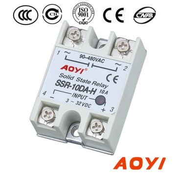 Single Phase DC AC solid state relay SSR-10DA-H