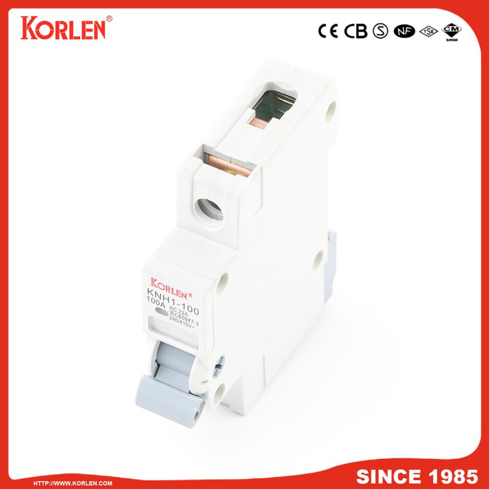 DIN Rail Isolator switch KORLEN KNH1 100A 4p