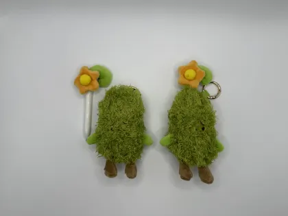 Plush Companion Pen with Cute Plant Design