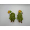 Bolígrafo complementario de peluche con lindo diseño de planta