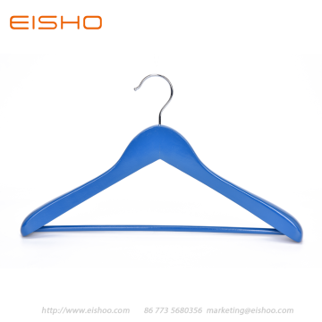 EISHO gran traje de madera azul abrigo percha