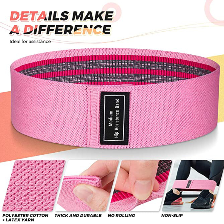 Kitambaa Booty Band Gym Fitness Glute Resistance Band