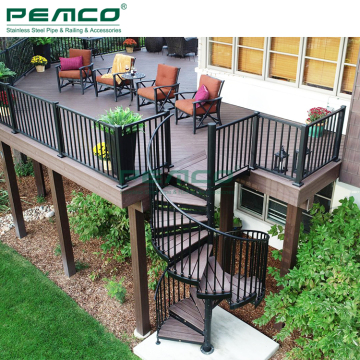 Modern Outdoor Steel Spiral Staircase: Contemporary, Easy to Install Exterior Spiral Stairway