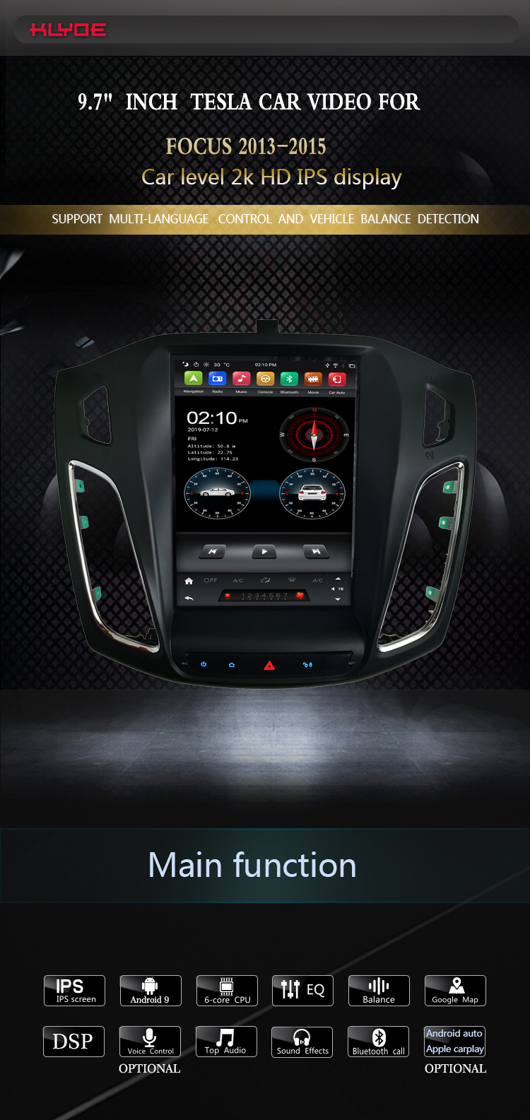 android car radio for ford focus 2013