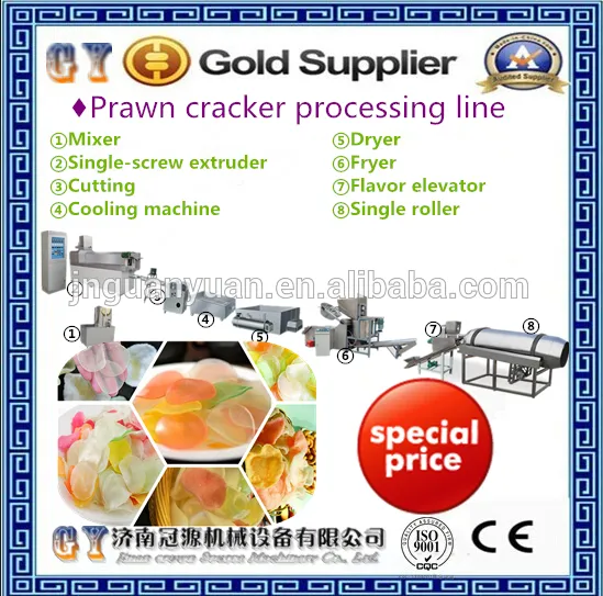 Best Quality prawn cracker processing line