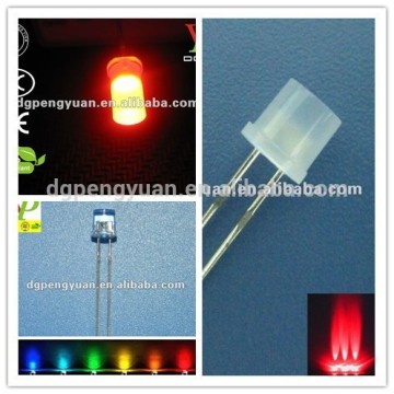 low price 5mm flat top rgb led high emitting