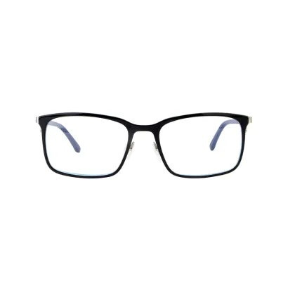 All Face Shape Match Rectangle Double Color Metal Glasses Frames Optical Eyeglasses