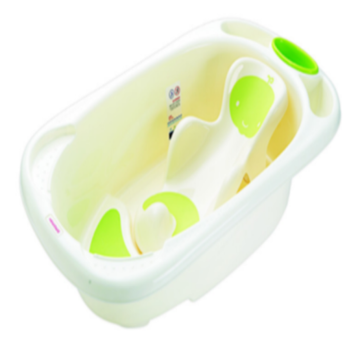 Safety Baby Plastic Bathtub With Bath Bed