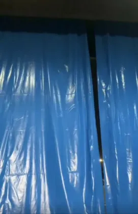 Automatic door curtains