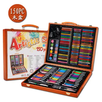 Kawaii Child Art Drawing Set: Watercolor Pencils, Oil Sticks, and Crayons Gift