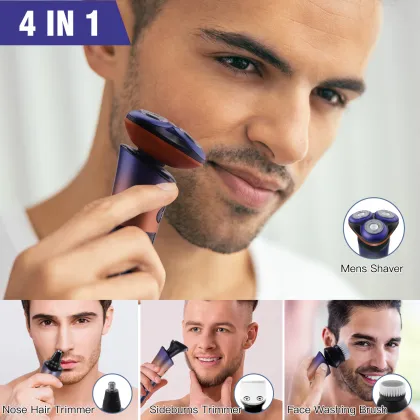 Hatteker HT-903 Beard Trimmer: Waterproof Electric Razor for Facial and Body Grooming