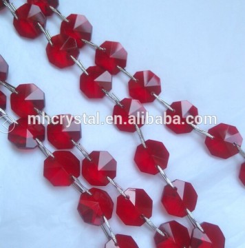 Red Chandelier Beads Christmas Tree Wedding Decorations Garland MH-12771