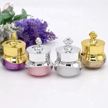 15G Gold Body Hair Butter Empty Acrylic Cosmetic Jar Plastic Cream Container