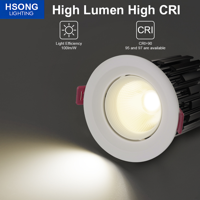 40W Downlight High Lumens Dimming Spotlights for station