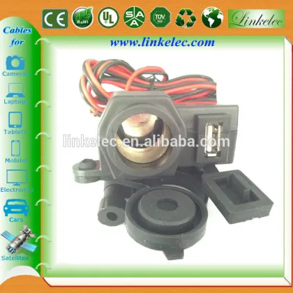 Waterproof motorcycle electric cigarette lighter