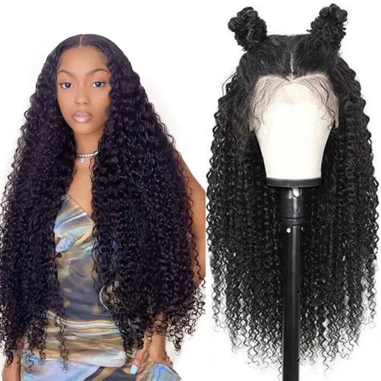 30 40 Inch Wig Human Hair Lace Front Body Wave Long Straight Virgin Hair Highlight 613 Full Lace Wigs Wholesale Deep Curly Wigs