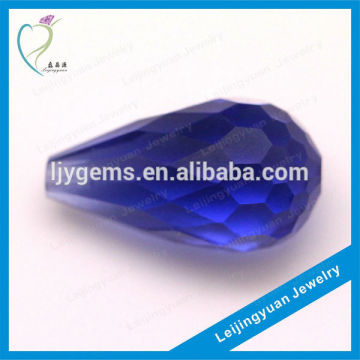 Natural drop blue luster cz jewelry