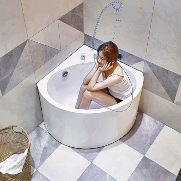 Japanese Stylish Freestanding Adults Small Bathtub