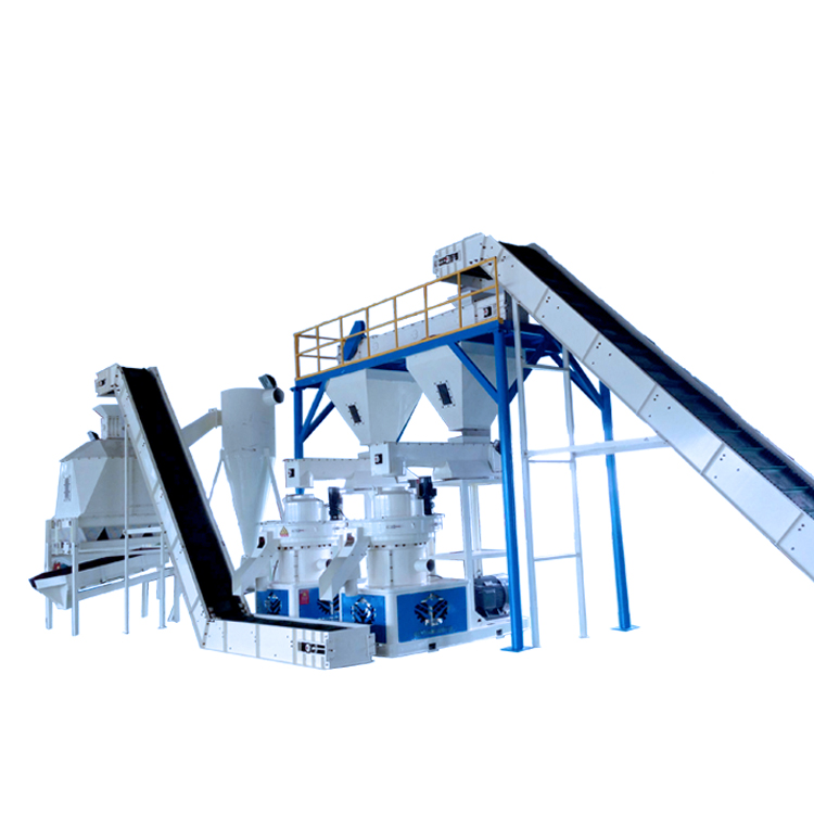 Línea de máquina de pellets de biomasa con gran capacidad