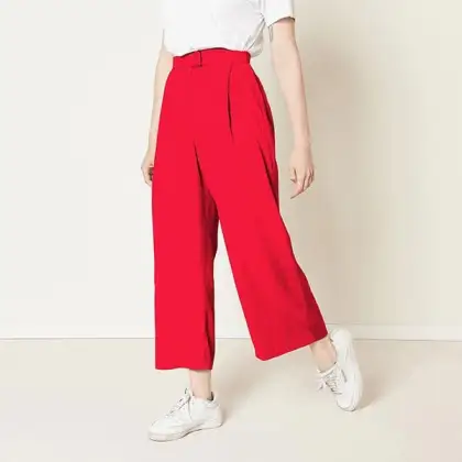 Red Fireproof Viscose Fabric for Trousers