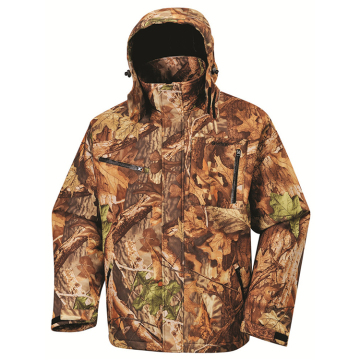 High Quality Durable Waterproof Windproof Softshell Hunting Jacket in Camouflage