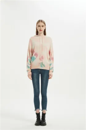 Dec Tie Dye Wool Cashmere Hoodie