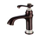 All-copper European simple countertop basin faucet